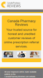 Mobile Screenshot of canadapharmacyreviews.com