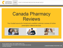 Tablet Screenshot of canadapharmacyreviews.com